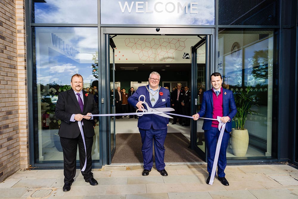 Theobalds opening ribbon cut