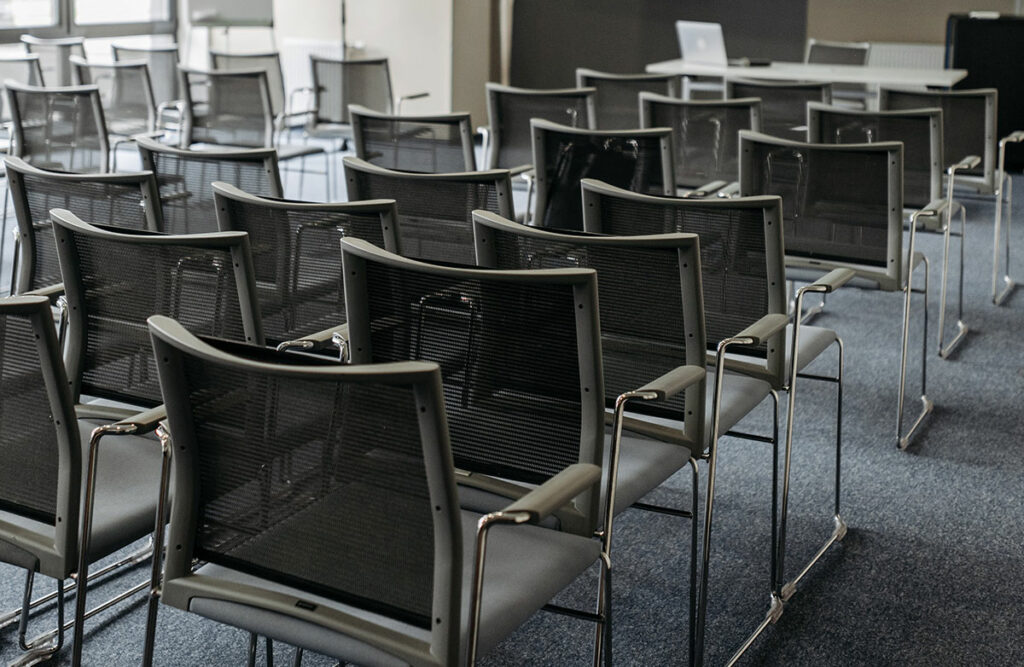 Close up of a Conference Room