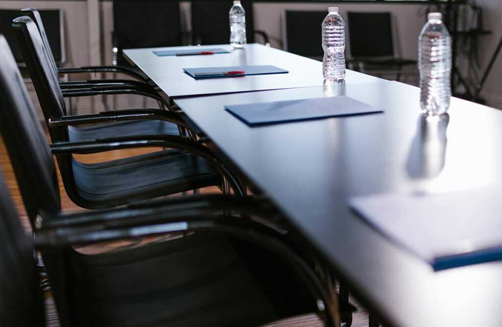 Close up of Meeting Room table