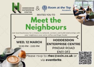 Meet the neighbours event 12 March at HEC 